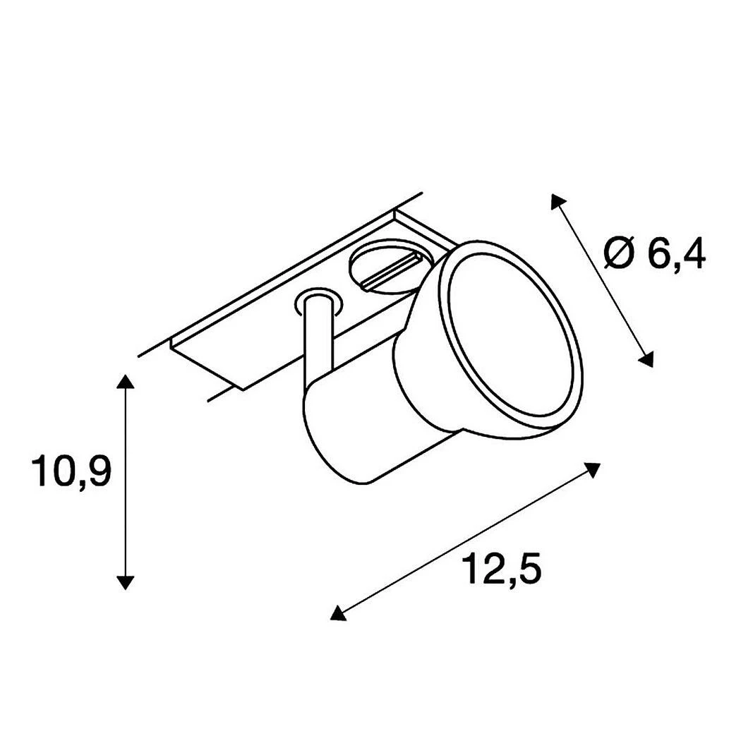 SLV 143454 PURIA TRACK 1Phasen-HV-Strahler, GU10, Ohne Leuchtmittel 4 SLV 143454 PURIA TRACK 1Phasen-HV-Strahler, GU10, Ohne Leuchtmittel – Bild 2