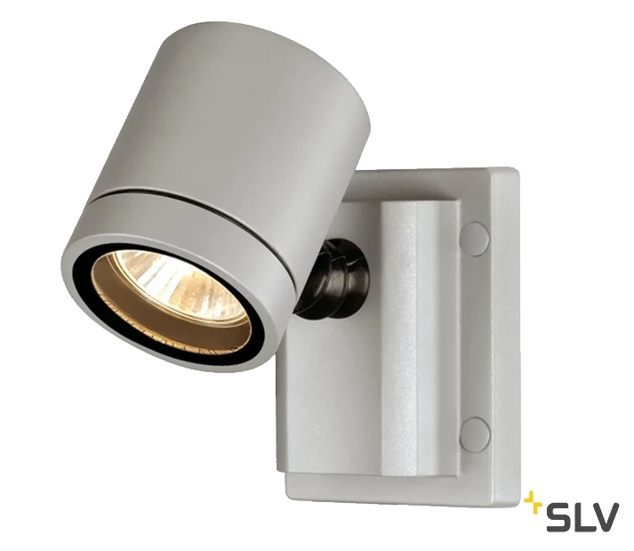 SLV 233104 Outdoor Wandleuchte GU10, Silbergrau 3 SLV 233104 Outdoor Wandleuchte GU10, Silbergrau