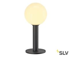 SLV 1002000 GLOO PURE 44 Pole Outdoor Stehleuchte, Höhe 44cm, IP44