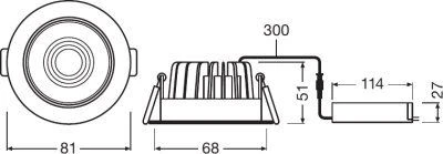 LEDVANCE Fireproof Spot 8W Kaltweiß, IP65/IK06 4 LEDVANCE Fireproof Spot 8W Kaltweiß, IP65/IK06 – Bild 2
