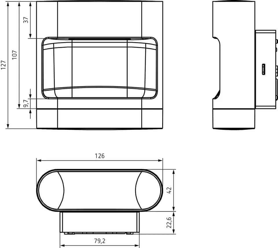Theben 1020903 LED-Stahler TheLeda D U AL , 11,5W Mit Bewegungsmelder, Aluminium 7 Theben 1020903 LED-Stahler TheLeda D U AL , 11,5W Mit Bewegungsmelder, Aluminium – Bild 5