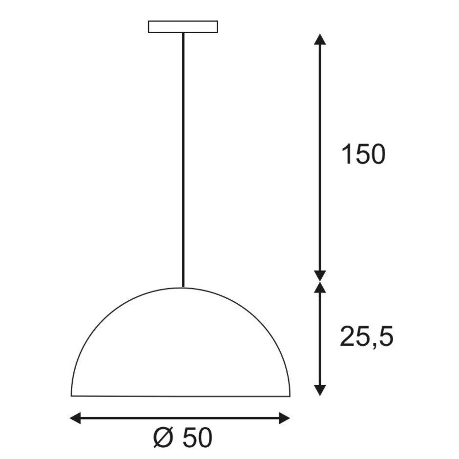 SLV 155530 FORCHINI PD-1 Pendelleuchte, 40W, E27 4 SLV 155530 FORCHINI PD-1 Pendelleuchte, 40W, E27 – Bild 2