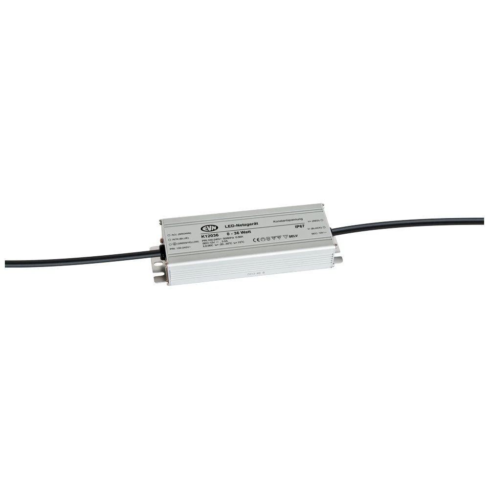EVN K12036 LED-Netzgerät 3,00A, 0,1-36W, IP67 3 EVN K12036 LED-Netzgerät 3,00A, 0,1-36W, IP67