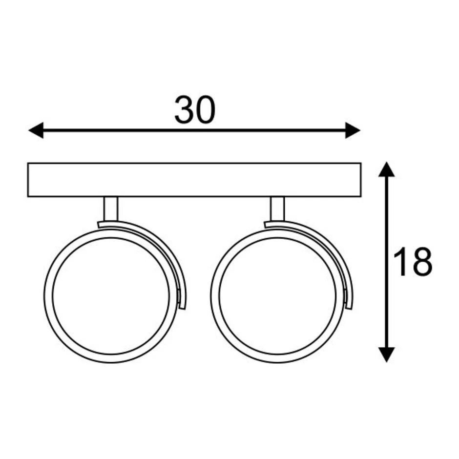 SLV 147316 KALU 2 Deckenleuchte, ES111/GU10, 2x75W 4 SLV 147316 KALU 2 Deckenleuchte, ES111/GU10, 2x75W – Bild 2