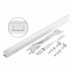 EVN L05425W LED Anbauleuchte, Weiß, Länge: 538mm, IP20, 220-240V, 9W, 3000K, 4000K, 6500K, 850lm, 944lm, 875lm