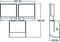 Theben 1020802 TheLeda S17-100 WH LED-Strahler Mit 17 W Und Integriertem Bewegungsmelder -Laden Für Heimbeleuchtung 2c59ade5f3bff8eecf0f81273e7f7fda6eb3f105