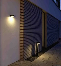 Albert 660233 LED-Wandleuchte Mit Lichtaustritt Unten, 3W, Schwarz -Laden Für Heimbeleuchtung 2f7e6a415b3841a6776c3115b49ff87dc337ddc1