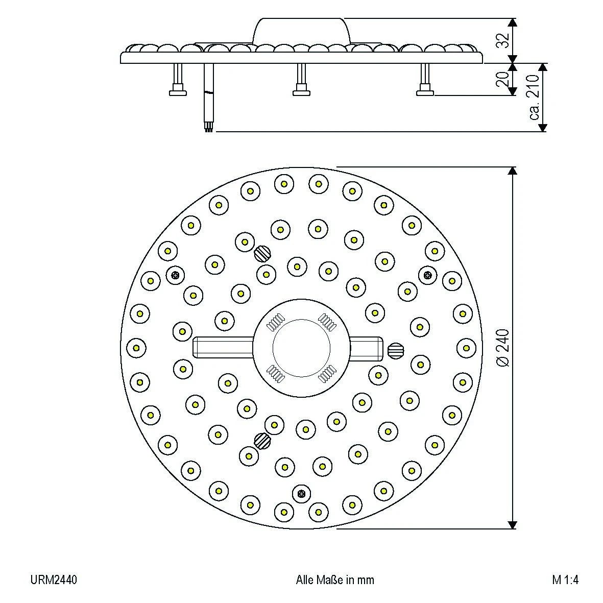 EVN URM2440 LED-Modul IP20, 24W, 2880lm, 4000K 4 EVN URM2440 LED-Modul IP20, 24W, 2880lm, 4000K – Bild 2