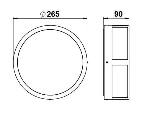 Albert 696402 Hausnummern-Wandleuchte Rund, LED 10W, Silber 4 Albert 696402 Hausnummern-Wandleuchte Rund, LED 10W, Silber – Bild 2
