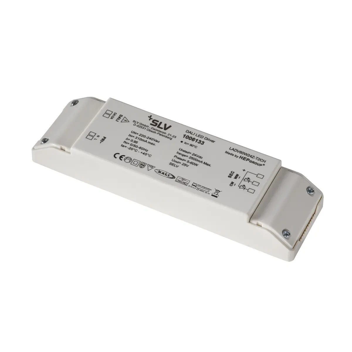 SLV 1006133 LED Netzteil, 60W DALI 24V 2 Kanal Tunable White, Dimmbar 3 SLV 1006133 LED Netzteil, 60W DALI 24V 2 Kanal Tunable White, Dimmbar