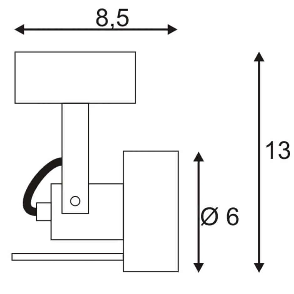 SLV 147550 INDA SPOT Wand- Und Deckenleuchte, GU10/50W 4 SLV 147550 INDA SPOT Wand- Und Deckenleuchte, GU10/50W – Bild 2