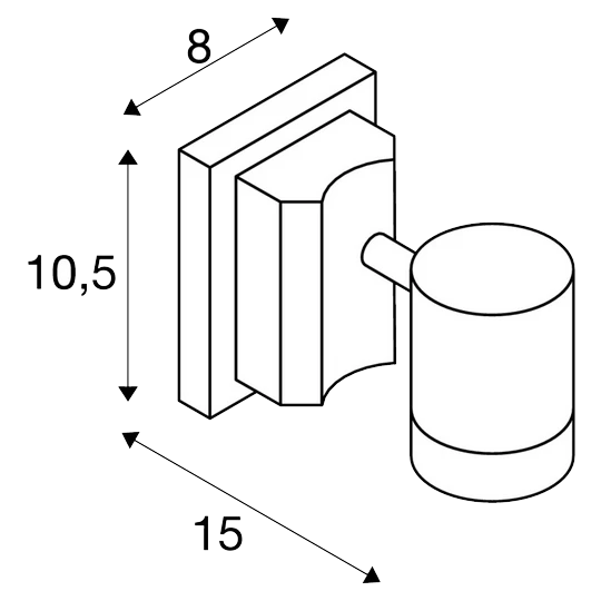 SLV 233104 Outdoor Wandleuchte GU10, Silbergrau 4 SLV 233104 Outdoor Wandleuchte GU10, Silbergrau – Bild 2
