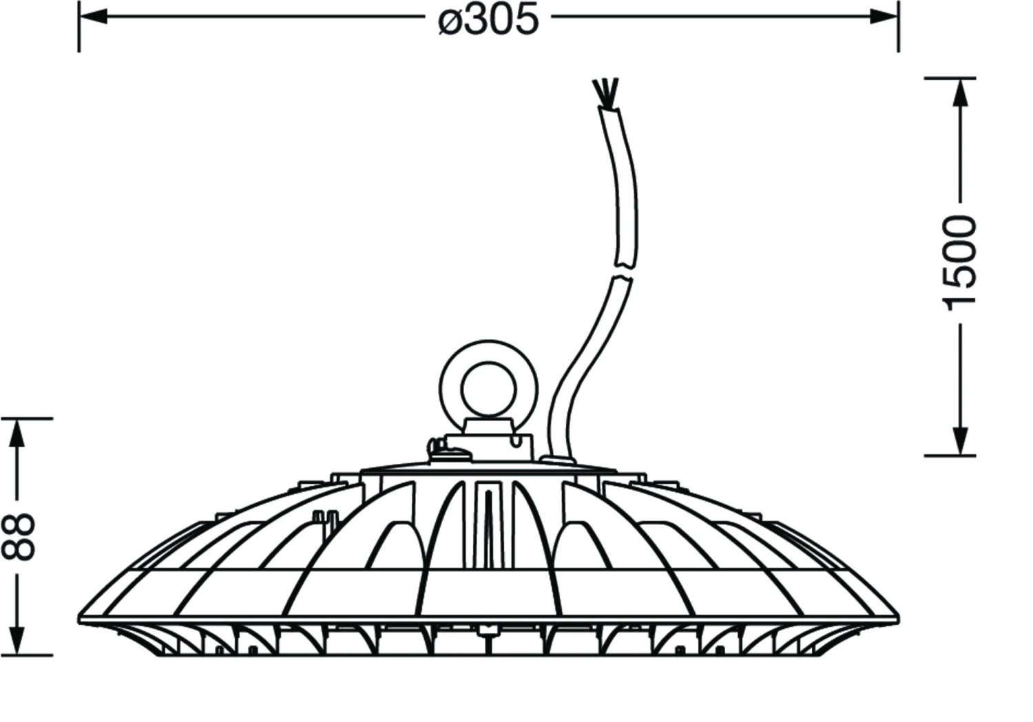 Siteco 51HP32MB4MMA LED Hallenleuchte Highbay 42-L, Rot-symbr, 90°, 28000lm, 840, ML 4 Siteco 51HP32MB4MMA LED Hallenleuchte Highbay 42-L, Rot-symbr, 90°, 28000lm, 840, ML – Bild 2