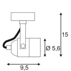 SLV 132020 SPOT 79 Wand-/Deckenleuchte, GU10, 50W -Laden Für Heimbeleuchtung 40afd9aa76ec872a2b31d287c0ef9d41fafae884 2