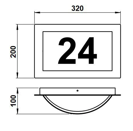 Albert 696002 Hausnummernleuchte, Für TC-SEL 2G7/7W 4 Albert 696002 Hausnummernleuchte, Für TC-SEL 2G7/7W – Bild 2
