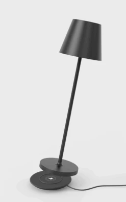 ALED 5702062810201 Calida Mini Schwarz, Induktionsladung, Dimmbar, 2,2W, 190lm, CRI97, IP54