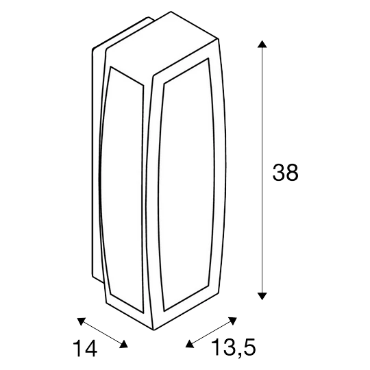 SLV 230085 MERIDIAN BOX, Outdoor Wandleuchte, TC-(D,H,T,Q)SE, Max. 20W, Mit Sensor 4 SLV 230085 MERIDIAN BOX, Outdoor Wandleuchte, TC-(D,H,T,Q)SE, Max. 20W, Mit Sensor – Bild 2