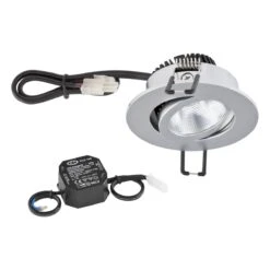 EVN PC20N61502 LED Deckeneinbauleuchte Rund, Schwenkbar, IP20, 6W, 3000K, 620lm