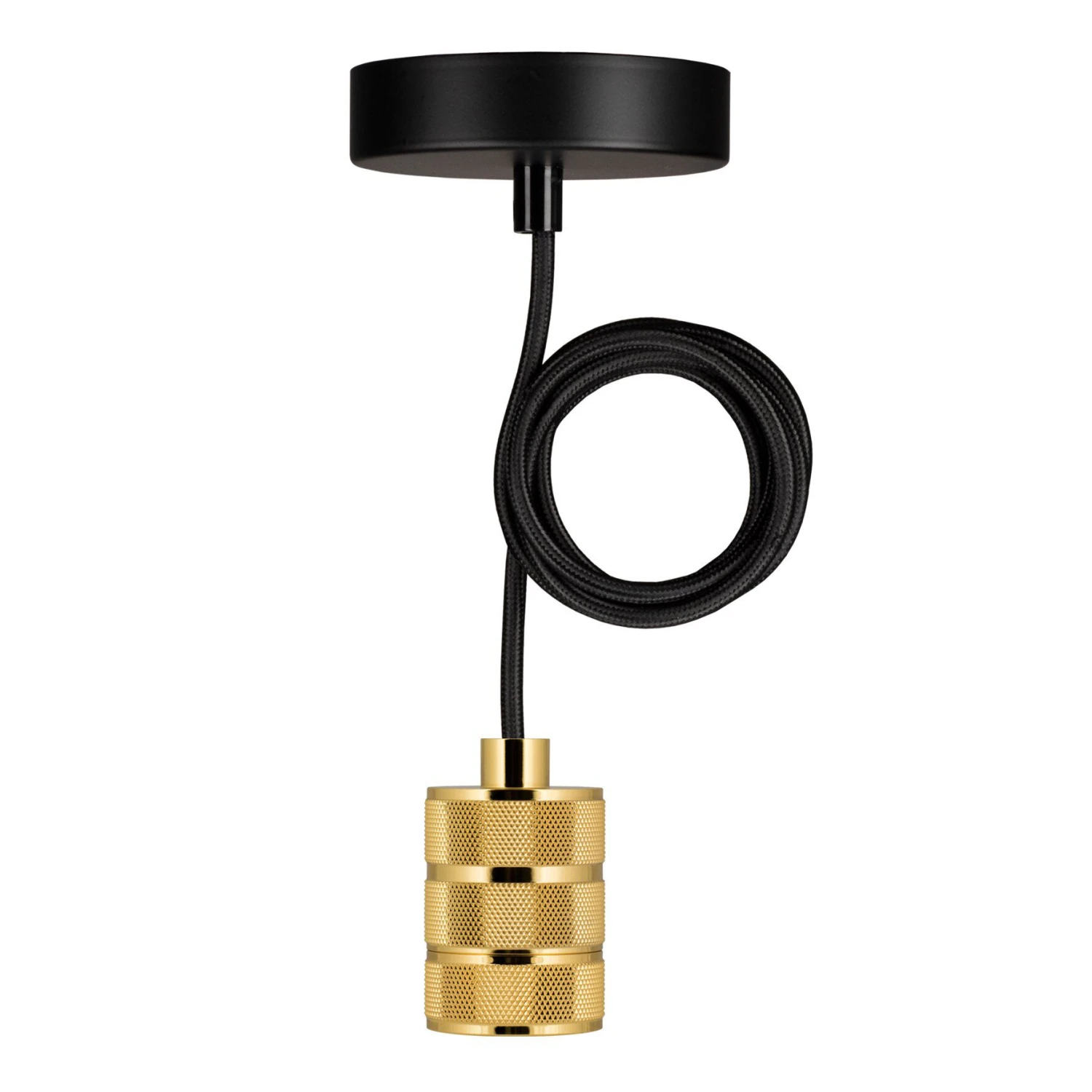 BAILEY 141472 Pendelleuchte Riga E27 Gold, Mit Textilkabel 1,5m 3 BAILEY 141472 Pendelleuchte Riga E27 Gold, Mit Textilkabel 1,5m