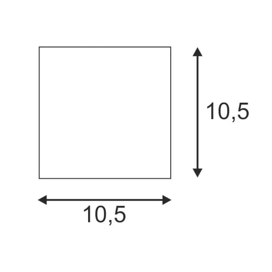 SLV 148018 PLASTRA CUBE Gipswandleuchte, G9/42W 4 SLV 148018 PLASTRA CUBE Gipswandleuchte, G9/42W – Bild 2