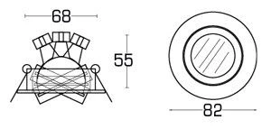 Brumberg 0064.00 Niedervolt-Einbaustrahler, GX5,3 Schwenkbar 4 Brumberg 0064.00 Niedervolt-Einbaustrahler, GX5,3 Schwenkbar – Bild 2