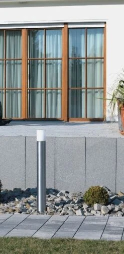 Albert 692098 Edelstahl-Pollerleuchte, Höhe 0,9m, E27 -Laden Für Heimbeleuchtung 64cab4b08761a23c47a5f6f751fb6b0dfa476279