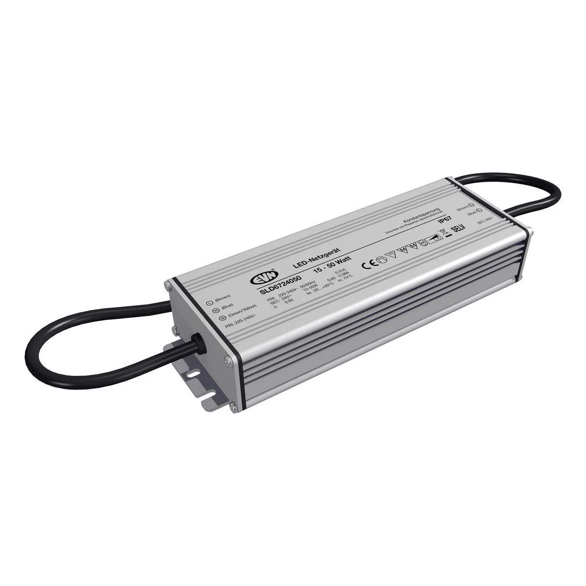 EVN SLD6724050 NG 24V/DC, 15-50W, IP67, Dimmbar 3 EVN SLD6724050 NG 24V/DC, 15-50W, IP67, Dimmbar