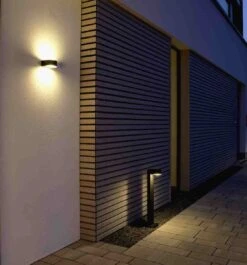 Albert 660234 LED-Wandleuchte Mit Lichtaustritt Oben+unten, 2x3W, Schwarz -Laden Für Heimbeleuchtung 6dac16892b1dc99e63541bef9810c2a9456ffa73