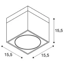 SLV 117101 KARDAMOD Deckenleuchte, ES111/GU10, 75W -Laden Für Heimbeleuchtung 74298caba0de2d7527be8dcdd48d4131b5332554