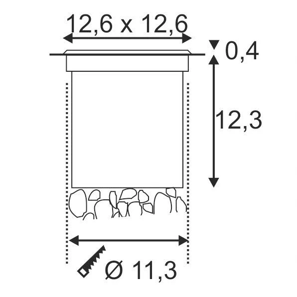 SLV 227604 Bodeneinbaustrahler ROCCI 230V/ Mit LED-Modul 6W 4 SLV 227604 Bodeneinbaustrahler ROCCI 230V/ Mit LED-Modul 6W – Bild 2