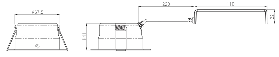 ALED 5703062001002 LED Downlight EVO E Smart 6W 560lm 2400-5000K 45° CRI93 Weiß Ausschnitt 68-83mm Schwenkbar 0-30°Zigbee 4 ALED 5703062001002 LED Downlight EVO E Smart 6W 560lm 2400-5000K 45° CRI93 Weiß Ausschnitt 68-83mm Schwenkbar 0-30°Zigbee – Bild 2