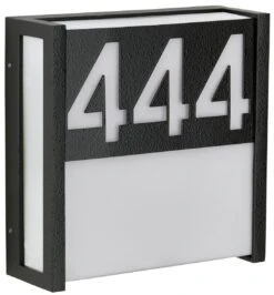 Albert 666401 Hausnummern-Wandleuchte, LED 10W, Schwarz