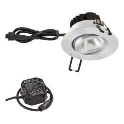 EVN PCE650N61002 LED Deckeneinbau Rund, Schwenkbar, IP65, 6W, 3000K, 620lm