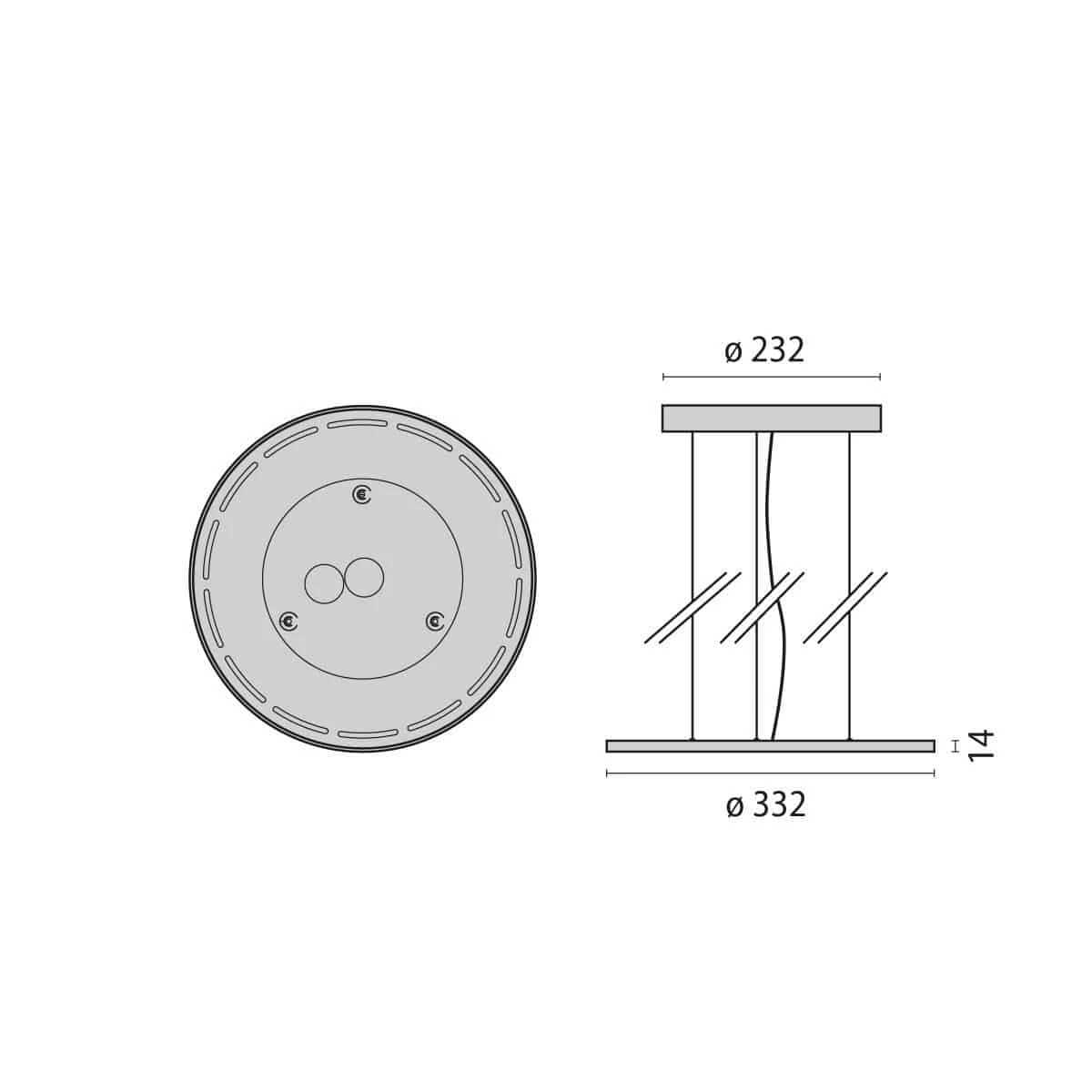 Perform.i.L. 833329126310 Pendelleuchte Rund FL333PL, 26W/3000K Warmweiß 8 Perform.i.L. 833329126310 Pendelleuchte Rund FL333PL, 26W/3000K Warmweiß – Bild 6