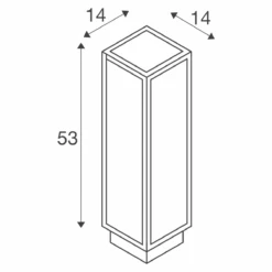 SLV 1005442 Stehleuchte QUADRULO, 7W 3000K -Laden Für Heimbeleuchtung 83c336514b01913d158109103e962edb89257ac7
