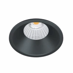 ALED 5703059001404 LED Downlight EVO D IsoSafe Sunfall Outdoor/Indoor 7W 560lm 2500-3000K 60° CRI95 IP54 Schwarz Ausschnitt 83mm