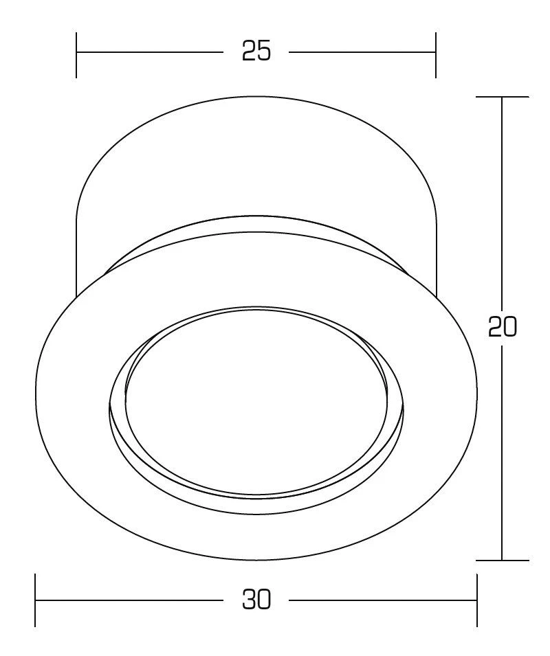 Brumberg P3653WW LED-Lichtpunkt 1W/350 MA 4 Brumberg P3653WW LED-Lichtpunkt 1W/350 MA – Bild 2