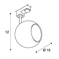 SLV 1000708 Light Eye 150 3Phasen-HV-Strahler, GU10, Ohne Leuchtmittel -Laden Für Heimbeleuchtung 8abf0675a784487fbb9563ca7a8a4167efbde7be
