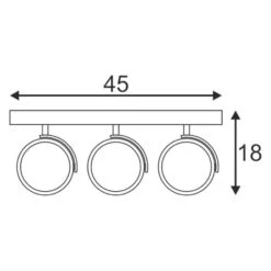 SLV 147326 KALU 3 Deckenleuchte ES111/GU10, 3x75W -Laden Für Heimbeleuchtung 8c2dac352f765ed11a35a3e13c68ce01869c1f1d 1