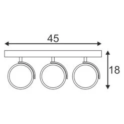 SLV 147321 KALU 3 Deckenleuchte ES111/GU10, 3x75W -Laden Für Heimbeleuchtung 8c2dac352f765ed11a35a3e13c68ce01869c1f1d