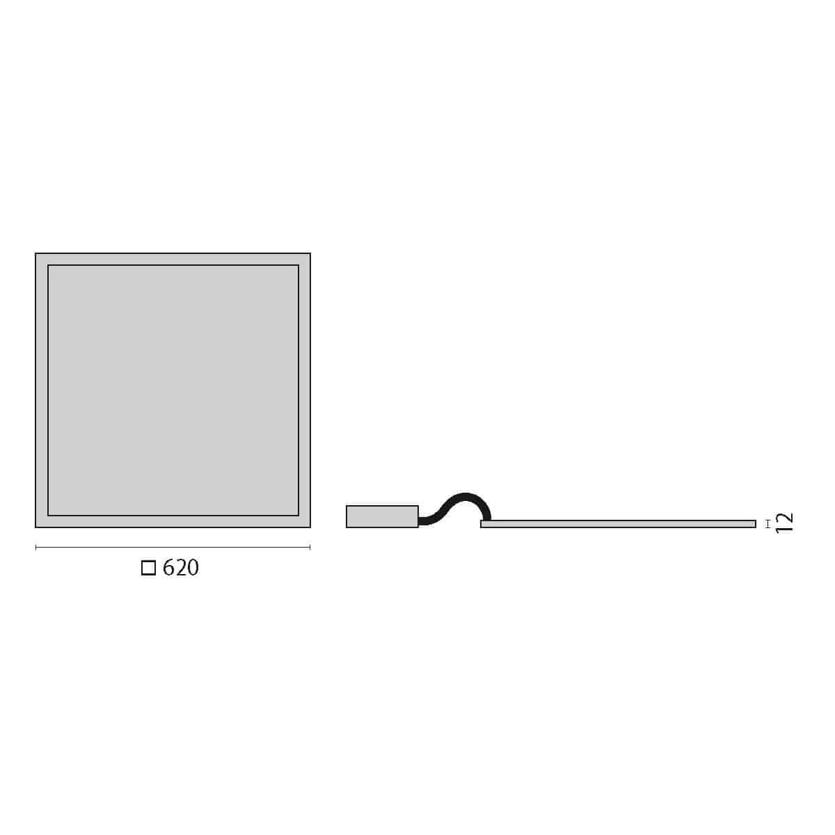 Perform.i.L. 8627891463300 LED-Einlegepanel FLSB600EL 45W, 3000K 4 Perform.i.L. 8627891463300 LED-Einlegepanel FLSB600EL 45W, 3000K – Bild 2