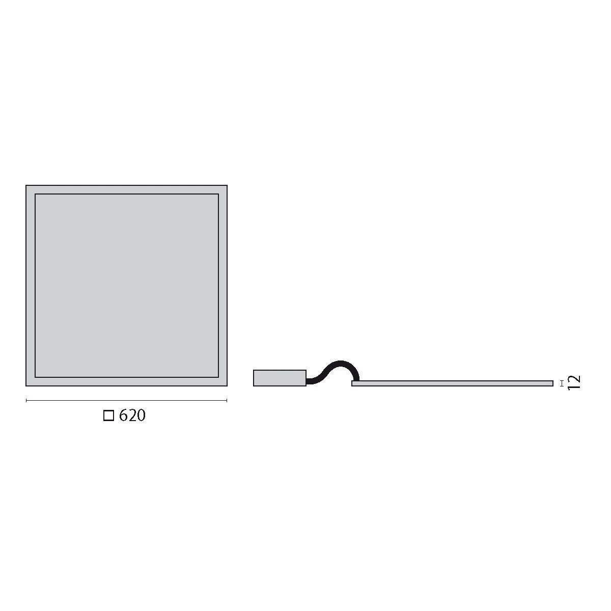 Perform.i.L. 8627891273300 LED-Einlegepanel FLSB600EL 26W, 3000K 4 Perform.i.L. 8627891273300 LED-Einlegepanel FLSB600EL 26W, 3000K – Bild 2