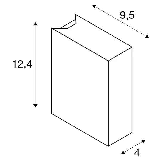 SLV 232471 QUAD 2, Wandleuchte, LED, 3000K, IP44, Eckig, Up/down, 6W 4 SLV 232471 QUAD 2, Wandleuchte, LED, 3000K, IP44, Eckig, Up/down, 6W – Bild 2