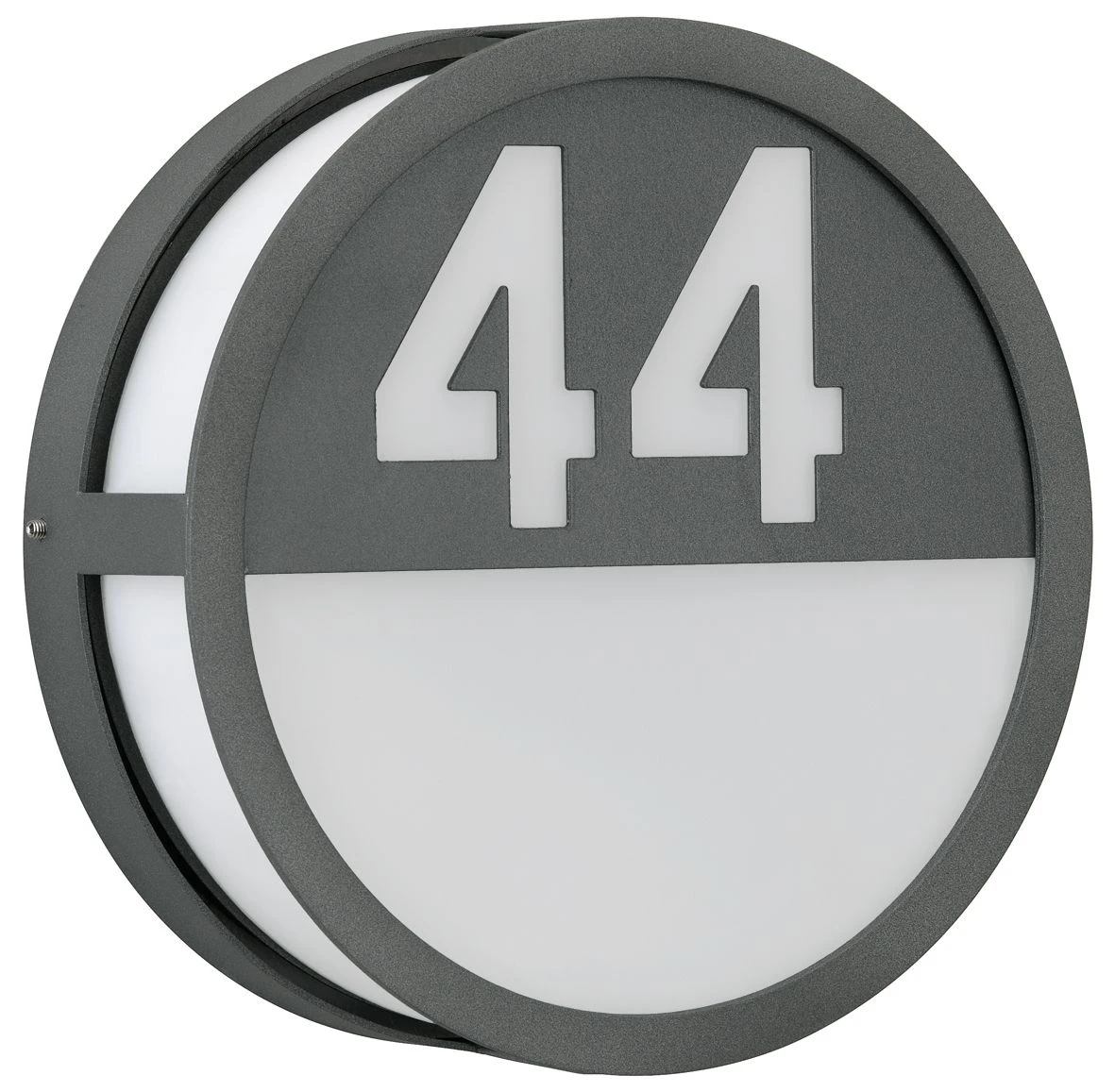 Albert 696402 Hausnummern-Wandleuchte Rund, LED 10W, Silber 5 Albert 696402 Hausnummern-Wandleuchte Rund, LED 10W, Silber – Bild 3