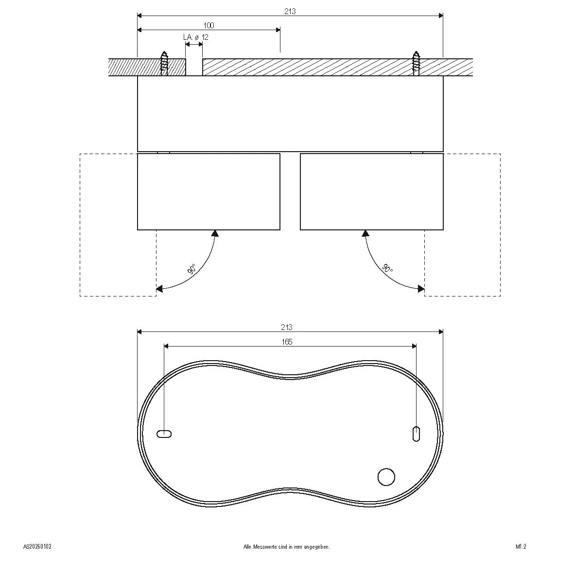 EVN AS20260102 Deckenanbauleuchte Dreh- Und Schwenkbar, Oval, 3000K, 2x1120lm 4 EVN AS20260102 Deckenanbauleuchte Dreh- Und Schwenkbar, Oval, 3000K, 2x1120lm – Bild 2