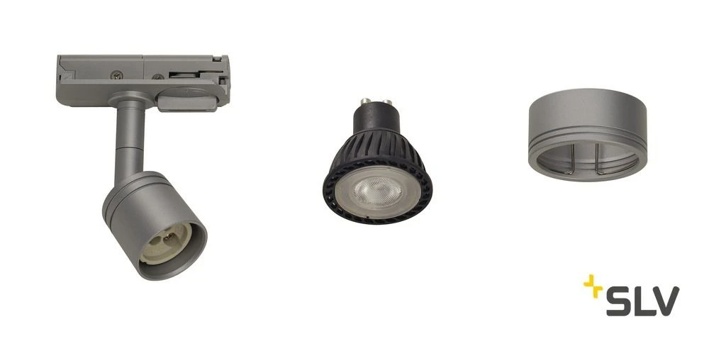 SLV 143194 PURI TRACK Strahler-SET 1Phasen-Hochvolt, GU10, Mit Leuchtmitteln 6 SLV 143194 PURI TRACK Strahler-SET 1Phasen-Hochvolt, GU10, Mit Leuchtmitteln – Bild 4