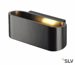 SLV 151450 OSSA 180, Wandleuchte, QT-DE12, Oval, Up/down, L/B/H 18/8/7 Cm, Max. 100W