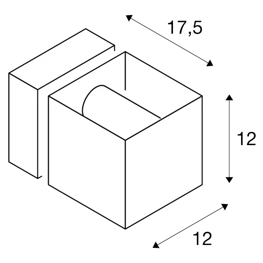 SLV 1000335 SQUARE TURN, QT14, Outdoor Wandleuchte, Max. 42W, IP44 4 SLV 1000335 SQUARE TURN, QT14, Outdoor Wandleuchte, Max. 42W, IP44 – Bild 2