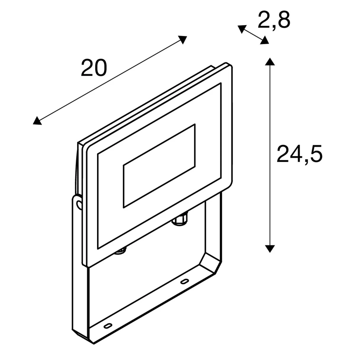 SLV 1006193 Strahler FLOODI L, Transparent 48W 3000K 100° 4 SLV 1006193 Strahler FLOODI L, Transparent 48W 3000K 100° – Bild 2