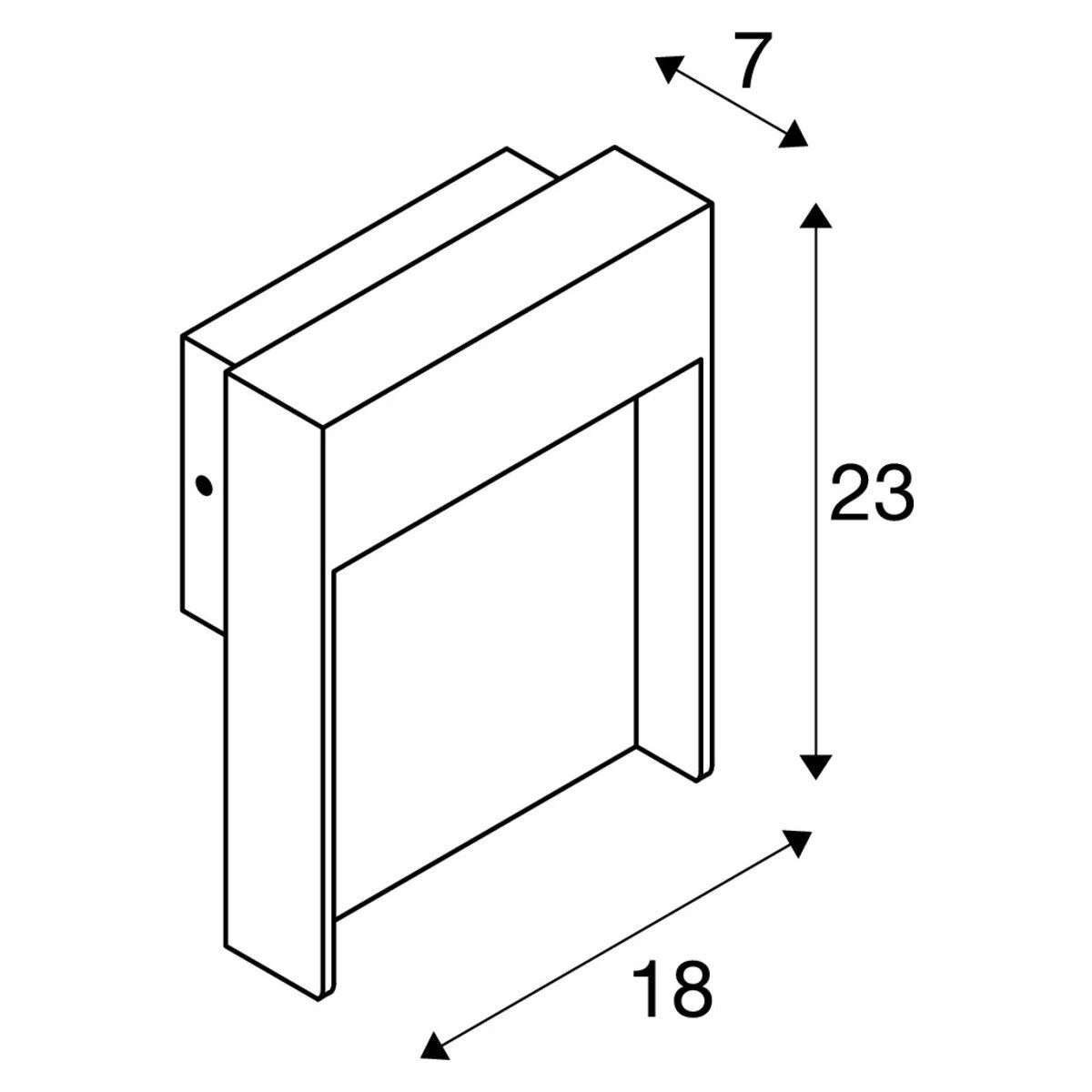 SLV 1002952 LED-Wandleuchte FLATT, 3000K, IP65 4 SLV 1002952 LED-Wandleuchte FLATT, 3000K, IP65 – Bild 2